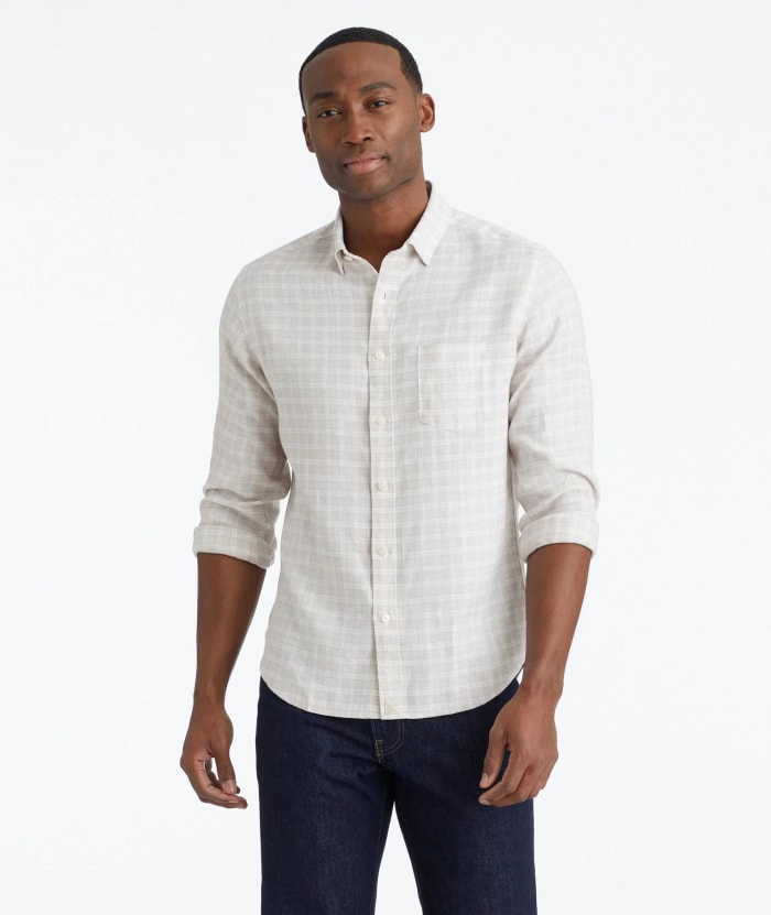 untuckit wrinkle-resistant linen noval shirt